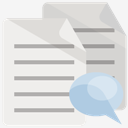 documents,speech,bubble