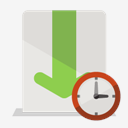 download,clock