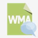 file,format,wma,speech,bubble