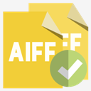 files,format,aiff,checkmark