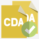 files,format,cda,checkmark
