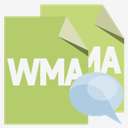 files,format,wma,speech,bubble