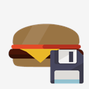 hamburguer,diskette