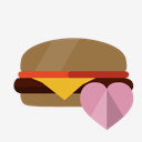 hamburguer,heart