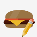 hamburguer,pencil