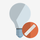 ligthbulb,off,cancel