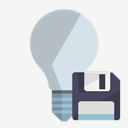 ligthbulb,off,diskette