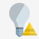 ligthbulb,off,pyramid