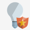 ligthbulb,off,shield