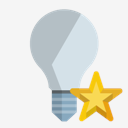 ligthbulb,off,star