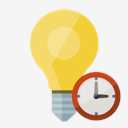 ligthbulb,on,clock