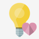 ligthbulb,on,heart