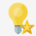 ligthbulb,on,star
