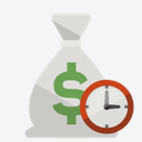 money,bag,clock