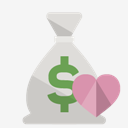 money,bag,heart