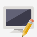 monitor,pencil
