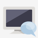 monitor,speech,bubble
