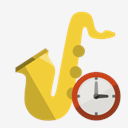 music,saxophone,clock