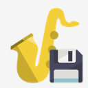 music,saxophone,diskette