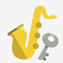 music,saxophone,key