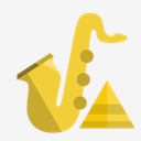 music,saxophone,pyramid