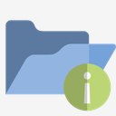 open,folder,info