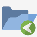 open,folder,left