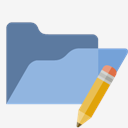open,folder,pencil
