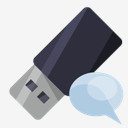 pen,drive,speech,bubble