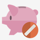 piggy,bank,cancel