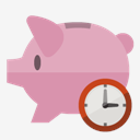 piggy,bank,clock