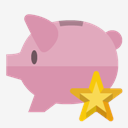piggy,bank,star