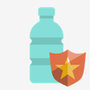 plastic,bottle,shield