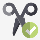 scissors,checkmark