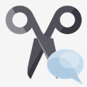 scissors,speech,bubble