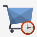 shoping,cart,clock