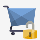 shoping,cart,lock,open