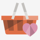 shopping,basket,heart
