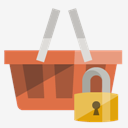 shopping,basket,lock