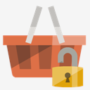 shopping,basket,lock,open