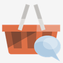shopping,basket,speech,bubble