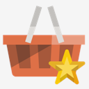 shopping,basket,star