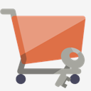 shopping,cart,key