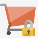 shopping,cart,lock