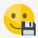 smiley,diskette