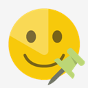 smiley,push,pin