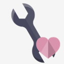 technical,wrench,heart,tool