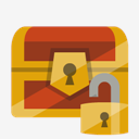treasure,chest,lock,open