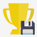 trophy,diskette