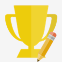 trophy,pencil